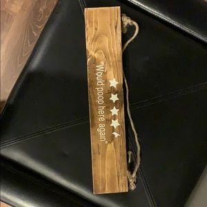 Wooden sign